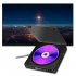 Home DVD VCD Hd Video Player Hi fi Stereo Speakers 1080P Multi functional Portable Mini Cd Player black