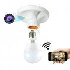 Home Hotel Ceiling E27 Lamp Holder Mini Wifi Camera Bulb Socket Base White