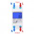 Home LCD Digital Display Power Consumption Meter Single Phase Energy Meter 5 32A 230V 50Hz White