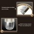 Home Manual Ice Crusher Slush Machine with Stainless Steel Blade Portable Detachable Slushie Machines White