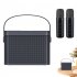 Home Mini Karaoke Speaker Kit Wireless Bluetooth compatible Dual Microphone Speaker Small Audio Ktv Set Black