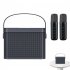 Home Mini Karaoke Speaker Kit Wireless Bluetooth compatible Dual Microphone Speaker Small Audio Ktv Set Black