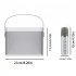 Home Mini Karaoke Speaker Kit Wireless Bluetooth compatible Dual Microphone Speaker Small Audio Ktv Set White