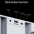 Home Mini Karaoke Speaker Kit Wireless Bluetooth compatible Dual Microphone Speaker Small Audio Ktv Set White