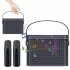 Home Mini Karaoke Speaker Kit Wireless Bluetooth compatible Dual Microphone Speaker Small Audio Ktv Set White