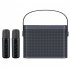 Home Mini Karaoke Speaker Kit Wireless Bluetooth compatible Dual Microphone Speaker Small Audio Ktv Set White