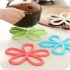 Home Nonslip Thicken Plum Blossom Shape Hollow Thermal Insulation Pot Cup Mat