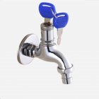 Home Outdoor Guard Against Theft Faucet Bib Lock <span style='color:#F7840C'>with</span> Keys for Washing Machine Copper washing machine faucet