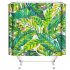 Home Plant Leaves Painting Shower  Curtains Waterproof Bath Curtain Decoration 180 180cm