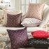 Home Sofa Bed Decor Multicolored Plaids Throw Pillow Case Square Cushion Cover Silver Gray 43 43CM