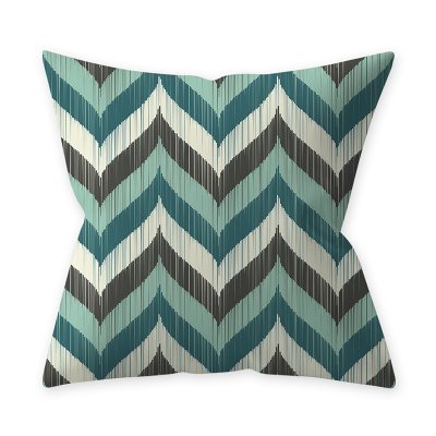 Wholesale Home Teal Blue Series Printing Throw Pillow Cover For
