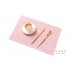 Home Waterproof Thicken Heat Insulation Placemat for Dining Table Light yellow Rectangular 30 45CM