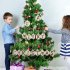 Home Wooden Christmas Hanging Pendant for Xmas Tree Decoration 10Pcs Pendants 10Pcs Ropes  JM01719