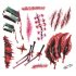 Horrible Halloween Tattoo Sticker Scar Design Temporary Tattoo Sticker 4 15 21cm
