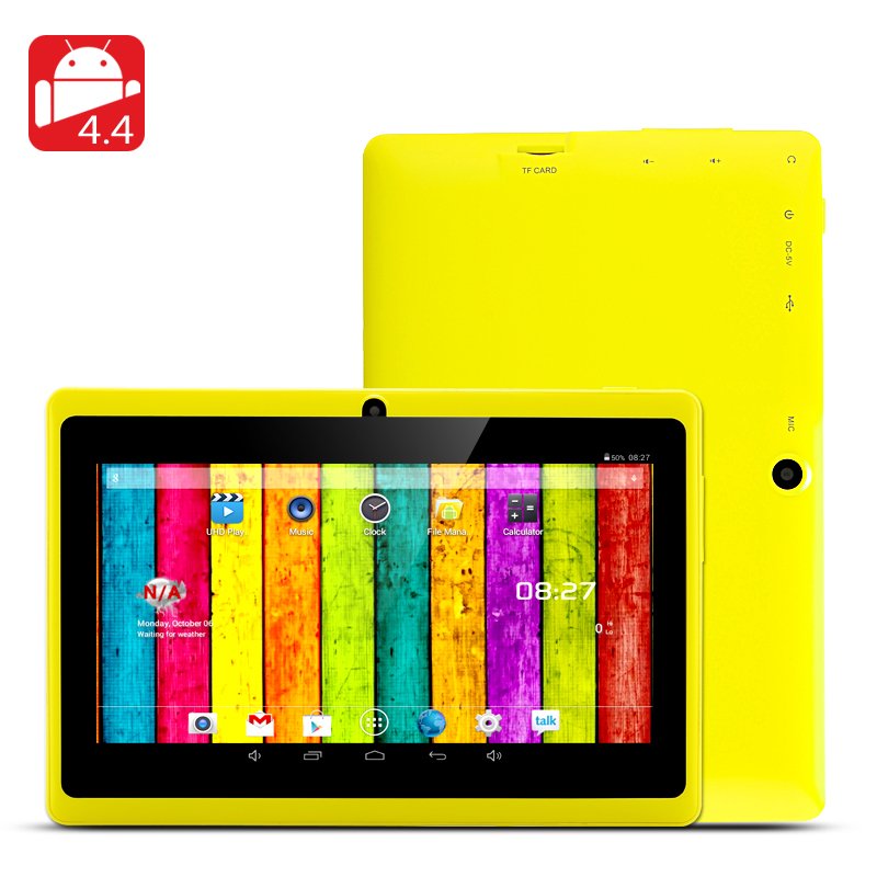 7 Inch Android 4.4 Tablet PC (Yellow)