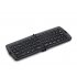 Hossen Portable Foldable Bluetooth Keyboard Mini Wireless Keyboard Tablet For Windows Android IOS Window 10 PC  Black