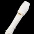 Hot  3pcs Portable Size White ABS Resin Instrument Musical Soprano Recorder Long Fingering Early Education  For Children