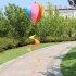 Hot Air Balloons Wind Spinner Striped Windsock Curlie Tail Colorful Kinetic Hanging Decoration Garden Yard Outdoor Toy  Six color cloth