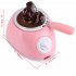 Hot Chocolate Melting Pot Electric Fondue Melter Machine DIY Baking Tool  Pink European regulation 220V
