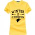 Hot Sale Kawaii Printed Game of Thrones women T Shirt summer Casual cotton Tops tees fashion harajuku brand female punk t shirt
