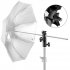Hot Shoe Umbrella Holder Mount E Type Flash Light Stand Bracket for DSLR Camera black