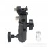 Hot Shoe Umbrella Holder Mount E Type Flash Light Stand Bracket for DSLR Camera black