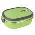 Hot Thermal Insulated Bento Stainless Steel Food Container Lunch Box 1 2 3 Layer Styles Single Layer Colors Green