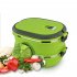 Hot Thermal Insulated Bento Stainless Steel Food Container Lunch Box 1 2 3 Layer Styles Double Layer Colors Green