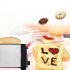 Household 2 Slice Toaster With 28mm Extra Wide Slots 6 Levels Settings Stainless Steel Automatic Mini Toast Boost EU plug 220V