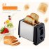 Household 2 Slice Toaster With 28mm Extra Wide Slots 6 Levels Settings Stainless Steel Automatic Mini Toast Boost EU plug 220V