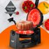 Household Cake Machine  Stainless Steel Rotating Cake Maker With Non stick Plate  1800W Even Heating  Locking And Cool Touch Handles  For Commercial Use  EU Plu
