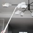 Household Cleaning Duster Bendable Brush Head Electrostatic Duster Short white