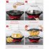Household Electric Popcorn Machine Automatic Rapid Heating Detachable Non stick Popcorn Dish With Transparent Cover 2 5L UK plug