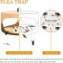 Household Flea Trap Light Safe Non toxic Tasteless Flea Sticky Trap For Living Room Bedroom Kitchen Toilet EU plug