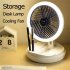 Household Folding Fan With Led Light Portable Multi function Wall Mounted Rechargeable Rotating Ceiling Fan  without lights 
