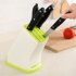 Household Kitchen Plastic Cutter  Holder Plastic Kitchen Tool Mount Rack Green