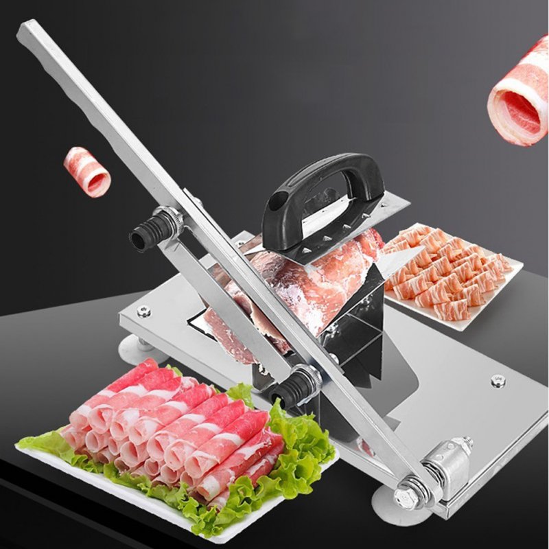 Household Lamb Slicer 0.3-15mm Adjustable Stainless Steel Beef Mutton Rolls Cutter