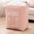 Household Laundry Storage Bag Waterproof Cloth Dirty Clothes Basket with Drawstring blue 43   53   33cm