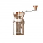 Household Manual Coffee Grinder 9 Levels Adjustable Mini Portable Washable Stainless Steel Coffee Mill Transparent