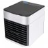 Household Mini Air Conditioner USB Personal Space Cooler Portable Air Cooler LCD Digital Display Desktop Fan Black and white