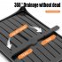 Household Removable Storage Rack Shelf 2 Tier Large Capacity Dish Drainer Utensil Holder with Chopsticks Rack Black