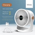 Household Table Air Circulation Electric Fan 180 Degrees Usb Rechargeable 2400mah Battery Wall Mounted Cooling Fann