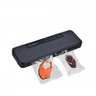 Household Vacuum Sealer With Dry Moist Modes Automatic Food Sealer Machine For Food Storage Preservation black_US plug 110V