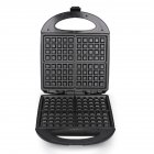 Household Waffle-Maker Non-stick Multifunctional Bread Maker Baking Toaster For Pumpkin Berries Chocolate black EU plug