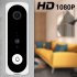 Household WiFi Wireless Visual Door Bell 1080P Smart Camera Phone Intercom for Home Security white