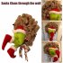 How the Grinch Stole Christmas Burlap Wreath Xmas Thief Stole Santa Garland Medium