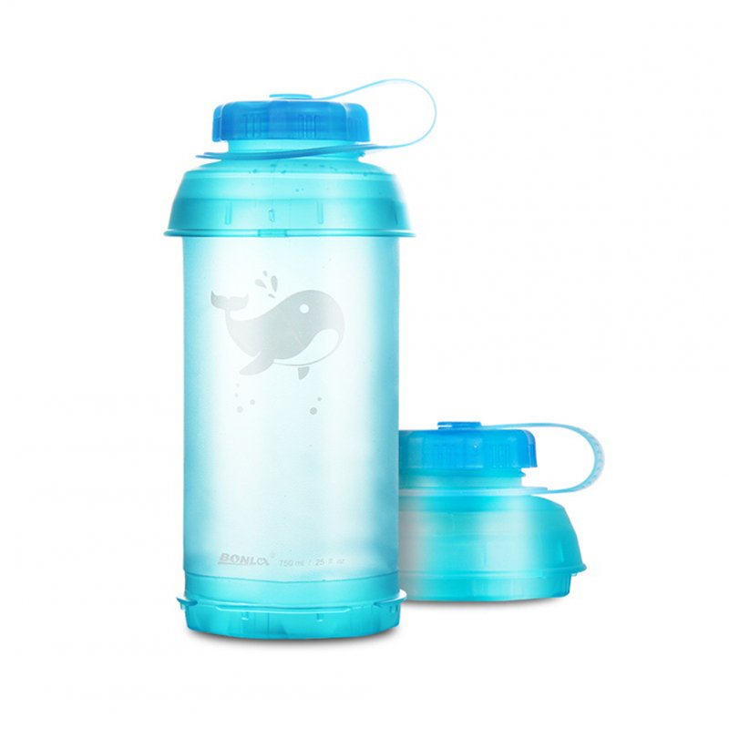 750ml Outdoor Water Bottle Multi-color Portable Collapsible Tpu Soft Kettle For Sports Camping Running 