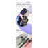 Ht15 Smart Watch Touch Screen Bluetooth compatible Calling Heart Rate Monitor Waterproof Fitness Bracelet Black