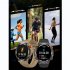 Ht17 Smart Watch 1 46 Inch Full Touch Color Screen Outdoor Sport Fitness Tracker Blood Oxygen Monitor Green