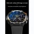Ht17 Smart Watch 1 46 Inch Full Touch Color Screen Outdoor Sport Fitness Tracker Blood Oxygen Monitor Blue